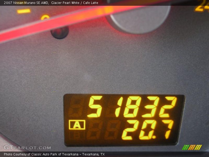 Glacier Pearl White / Cafe Latte 2007 Nissan Murano SE AWD