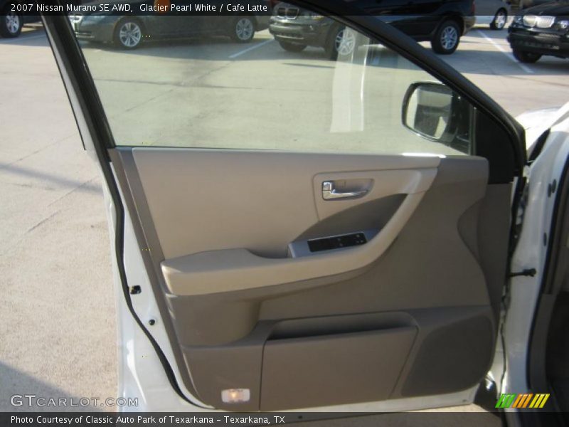 Glacier Pearl White / Cafe Latte 2007 Nissan Murano SE AWD