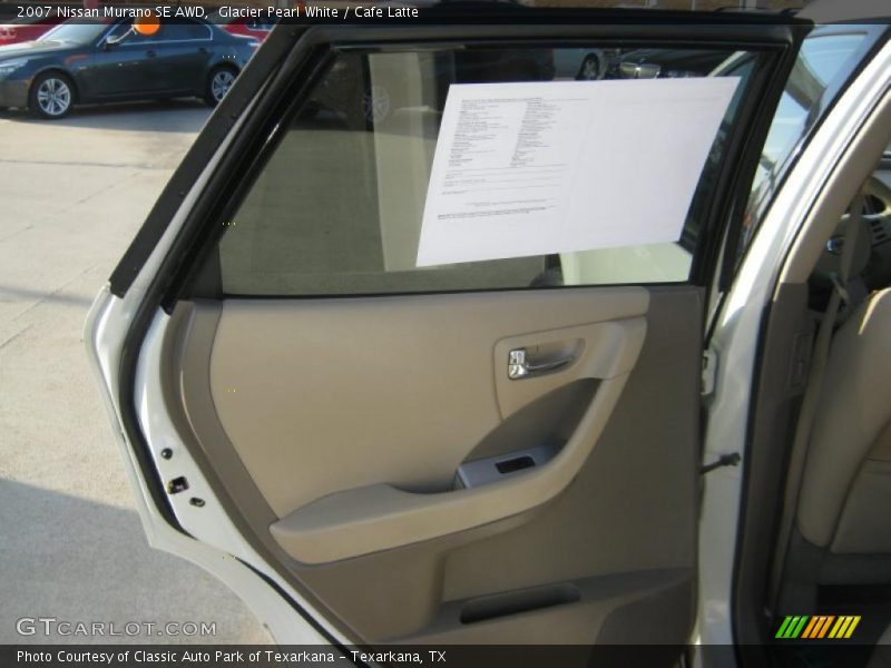 Glacier Pearl White / Cafe Latte 2007 Nissan Murano SE AWD