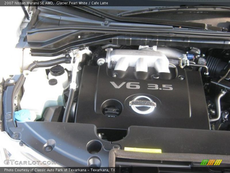 Glacier Pearl White / Cafe Latte 2007 Nissan Murano SE AWD