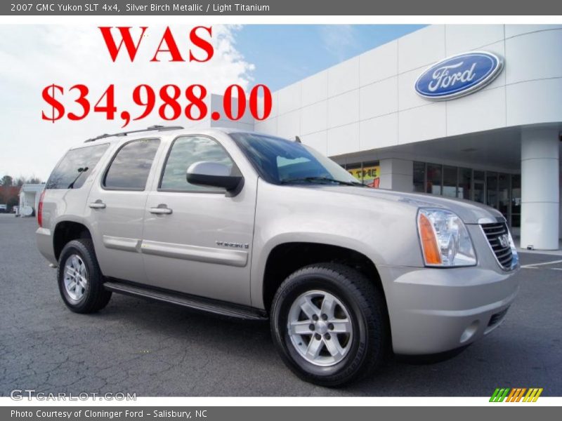 Silver Birch Metallic / Light Titanium 2007 GMC Yukon SLT 4x4