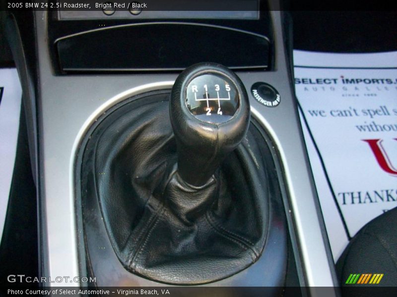 Bright Red / Black 2005 BMW Z4 2.5i Roadster