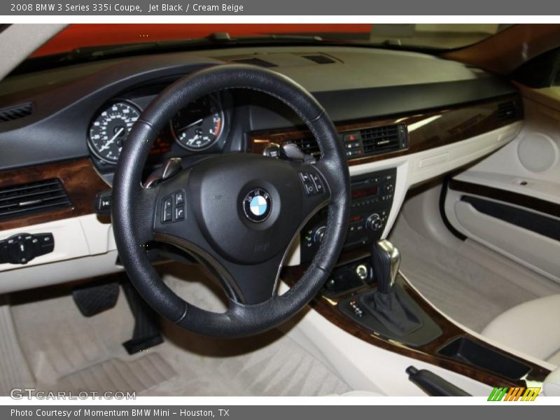 Jet Black / Cream Beige 2008 BMW 3 Series 335i Coupe