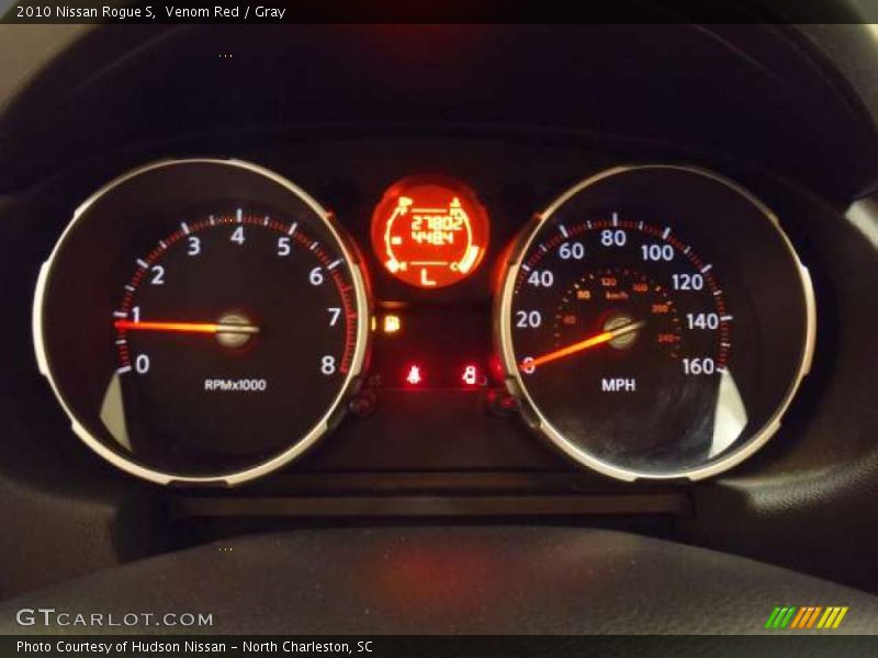 Venom Red / Gray 2010 Nissan Rogue S