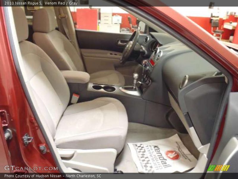 Venom Red / Gray 2010 Nissan Rogue S