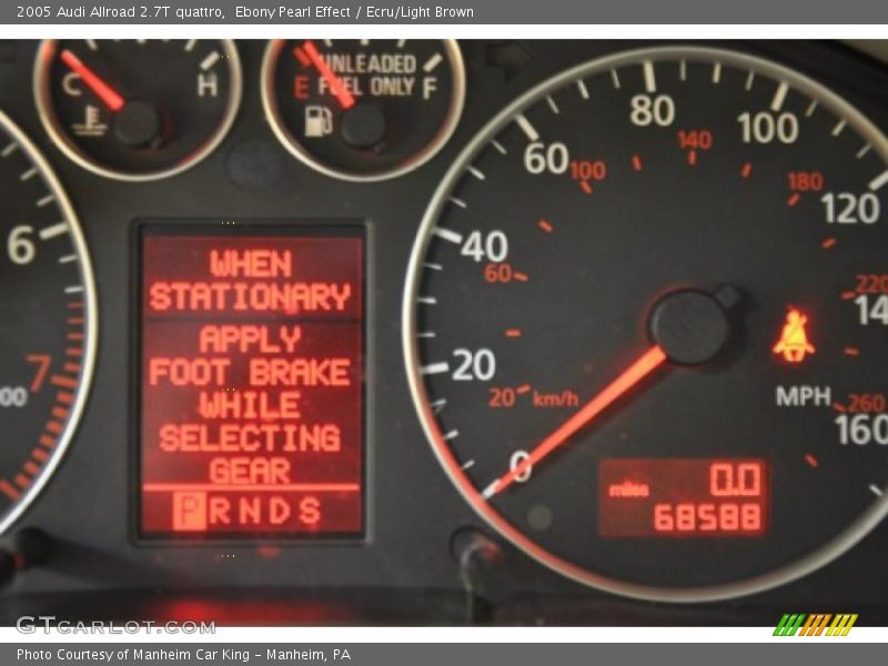 Ebony Pearl Effect / Ecru/Light Brown 2005 Audi Allroad 2.7T quattro