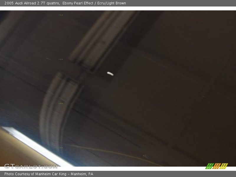 Ebony Pearl Effect / Ecru/Light Brown 2005 Audi Allroad 2.7T quattro