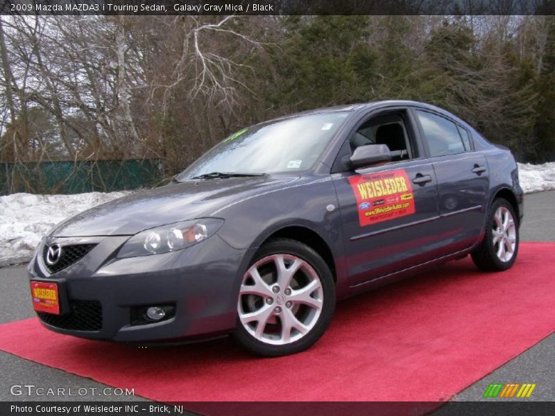 Galaxy Gray Mica / Black 2009 Mazda MAZDA3 i Touring Sedan