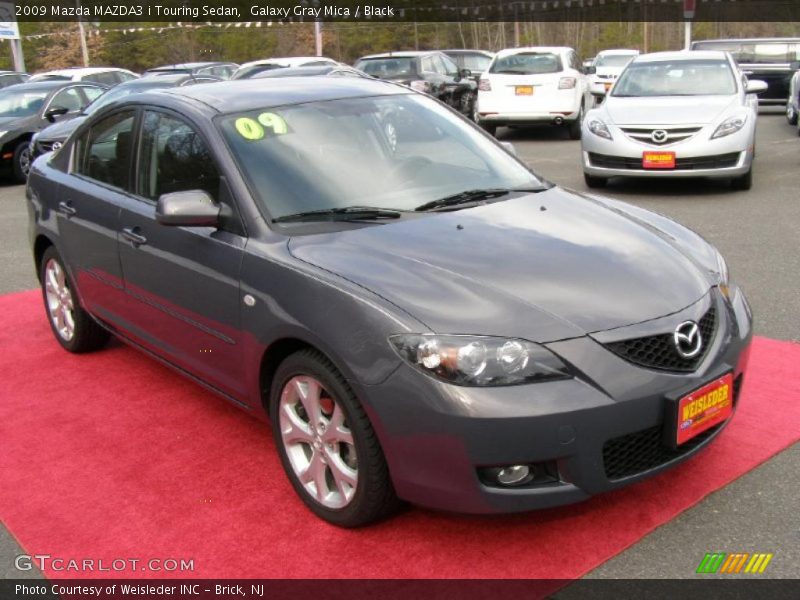 Galaxy Gray Mica / Black 2009 Mazda MAZDA3 i Touring Sedan