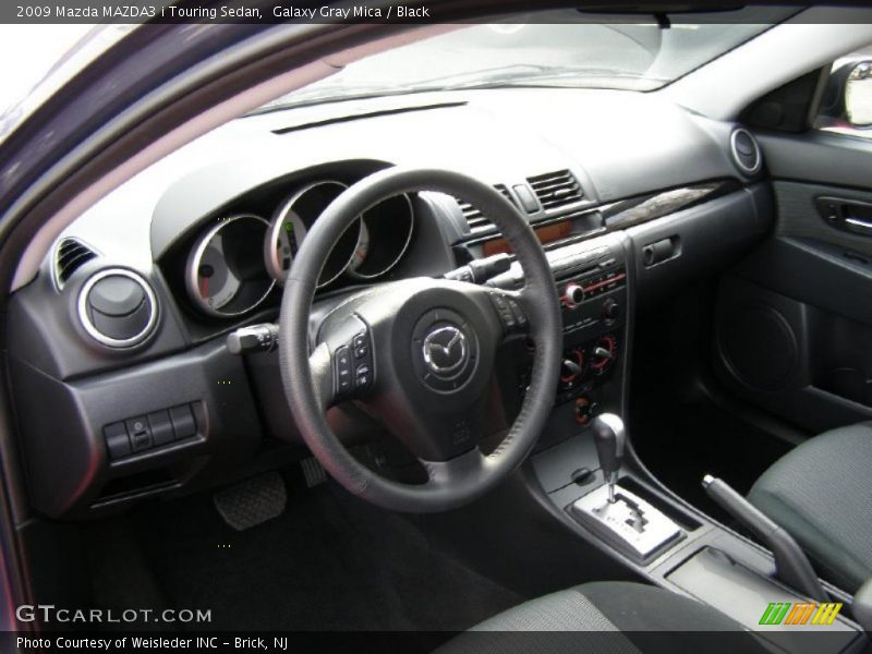 Galaxy Gray Mica / Black 2009 Mazda MAZDA3 i Touring Sedan