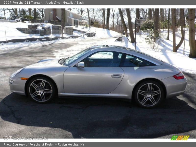 Arctic Silver Metallic / Black 2007 Porsche 911 Targa 4