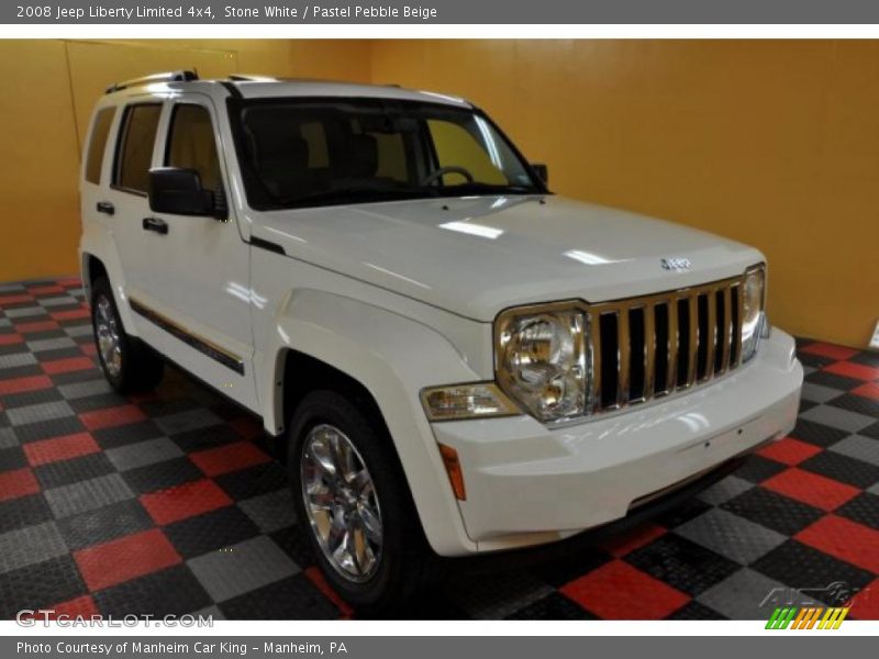 Stone White / Pastel Pebble Beige 2008 Jeep Liberty Limited 4x4