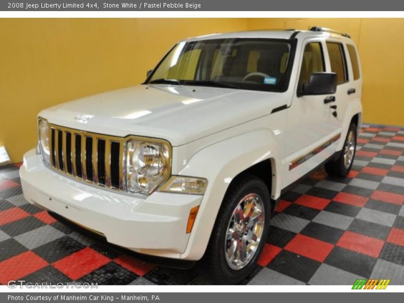 Stone White / Pastel Pebble Beige 2008 Jeep Liberty Limited 4x4