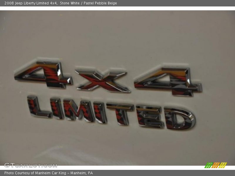 Stone White / Pastel Pebble Beige 2008 Jeep Liberty Limited 4x4