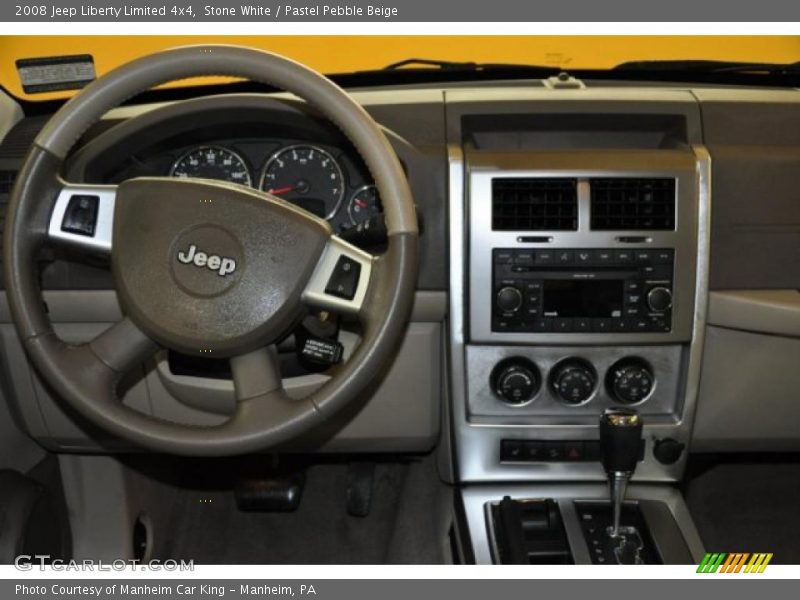 Stone White / Pastel Pebble Beige 2008 Jeep Liberty Limited 4x4