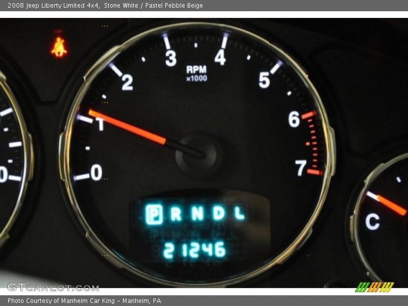 Stone White / Pastel Pebble Beige 2008 Jeep Liberty Limited 4x4