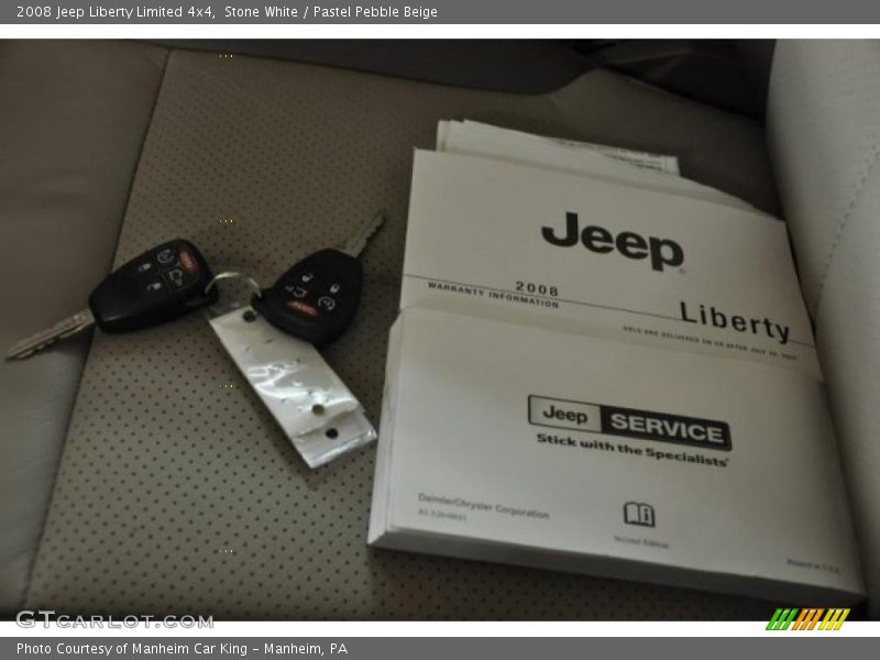 Stone White / Pastel Pebble Beige 2008 Jeep Liberty Limited 4x4