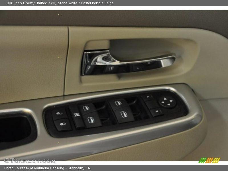 Stone White / Pastel Pebble Beige 2008 Jeep Liberty Limited 4x4