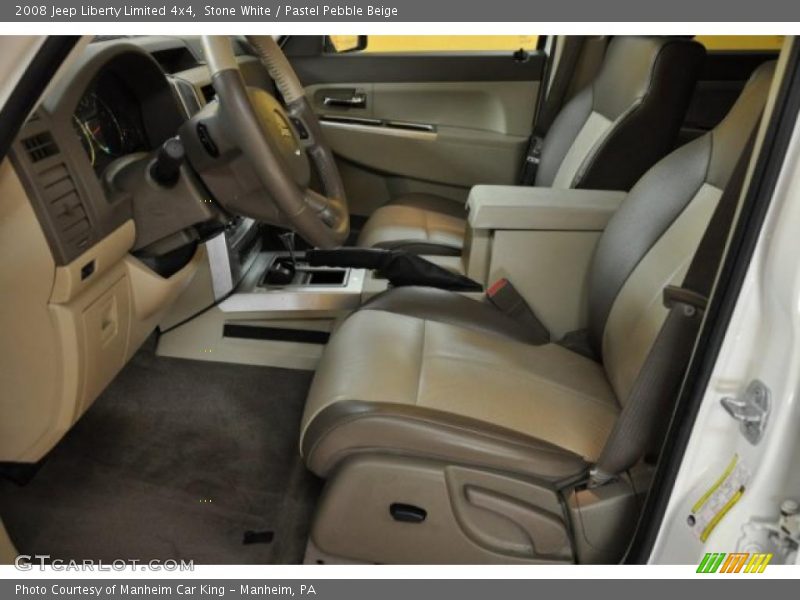 Stone White / Pastel Pebble Beige 2008 Jeep Liberty Limited 4x4