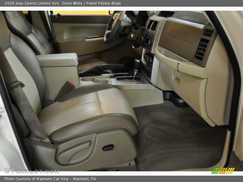 Stone White / Pastel Pebble Beige 2008 Jeep Liberty Limited 4x4