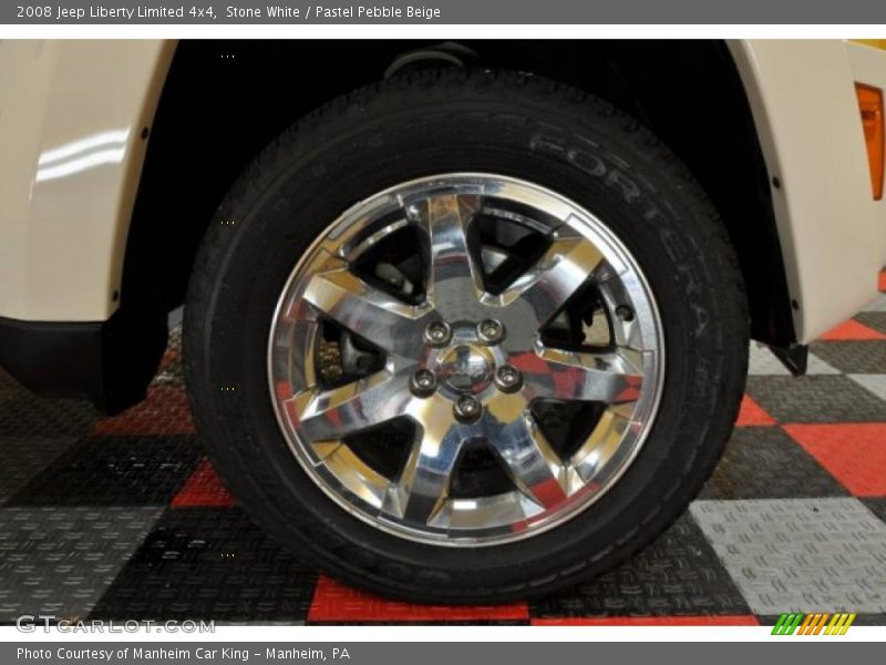 Stone White / Pastel Pebble Beige 2008 Jeep Liberty Limited 4x4