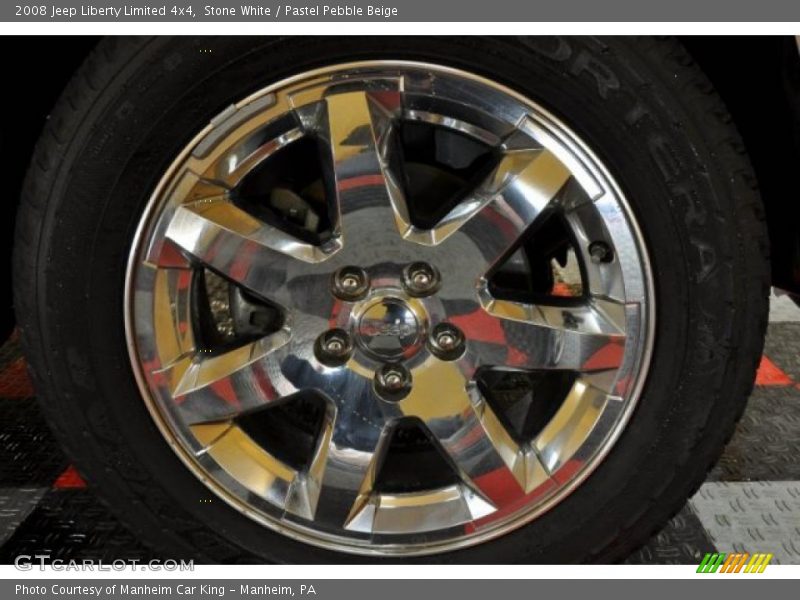 Stone White / Pastel Pebble Beige 2008 Jeep Liberty Limited 4x4