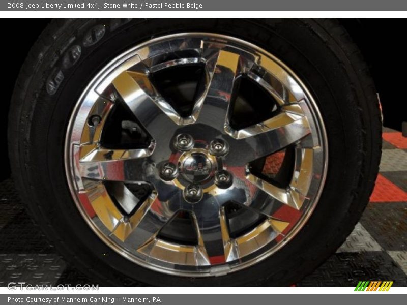 Stone White / Pastel Pebble Beige 2008 Jeep Liberty Limited 4x4