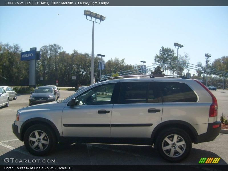 Silver Metallic / Taupe/Light Taupe 2004 Volvo XC90 T6 AWD