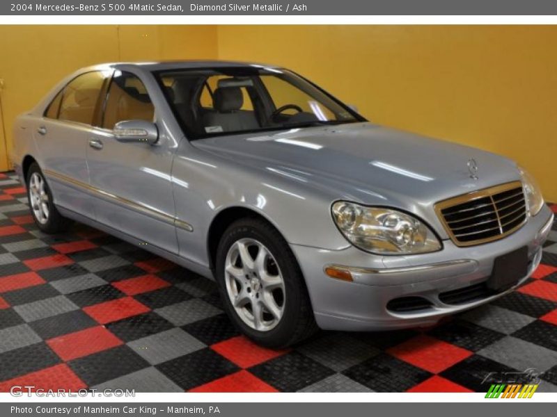 Diamond Silver Metallic / Ash 2004 Mercedes-Benz S 500 4Matic Sedan