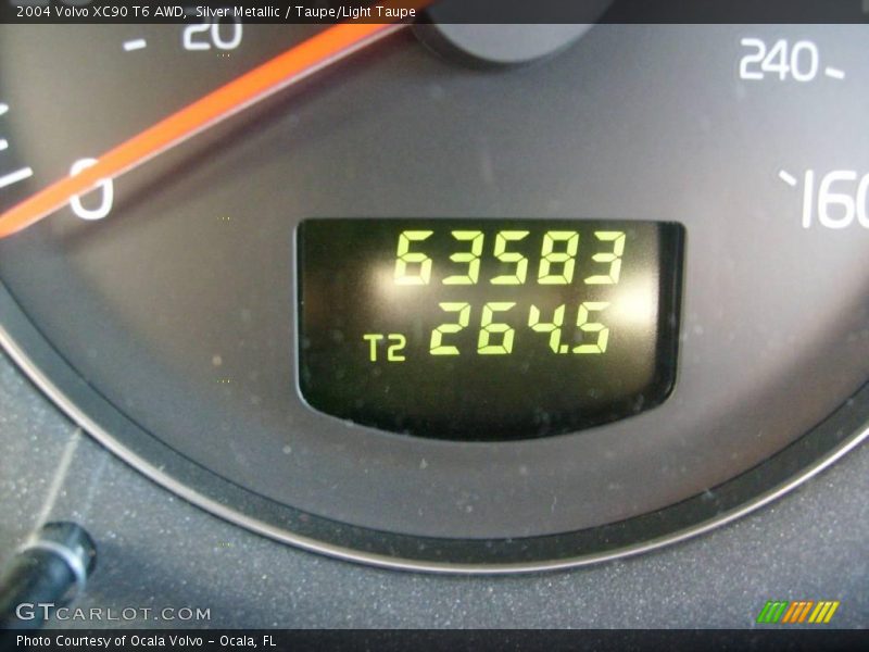 Silver Metallic / Taupe/Light Taupe 2004 Volvo XC90 T6 AWD