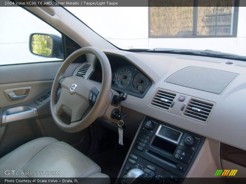 Silver Metallic / Taupe/Light Taupe 2004 Volvo XC90 T6 AWD