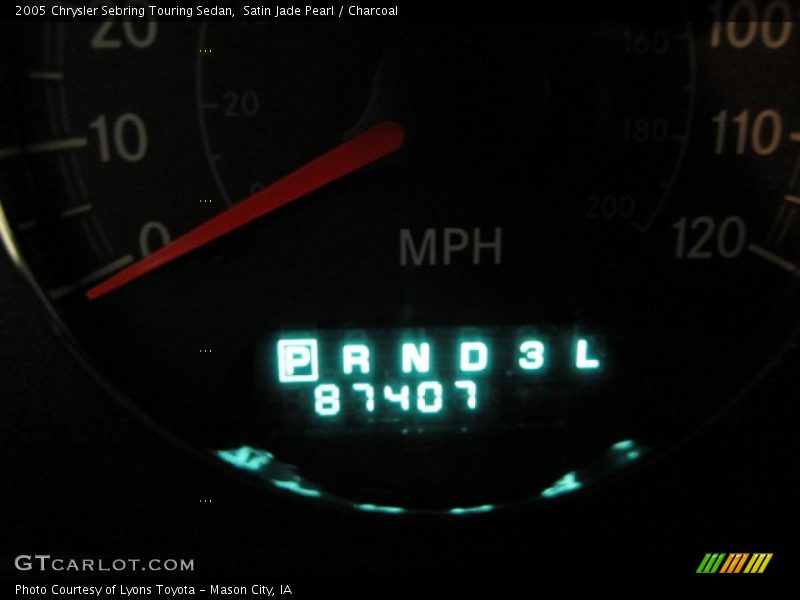 Satin Jade Pearl / Charcoal 2005 Chrysler Sebring Touring Sedan