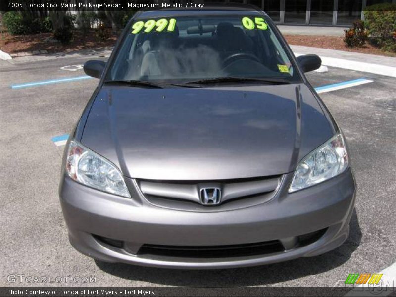 Magnesium Metallic / Gray 2005 Honda Civic Value Package Sedan