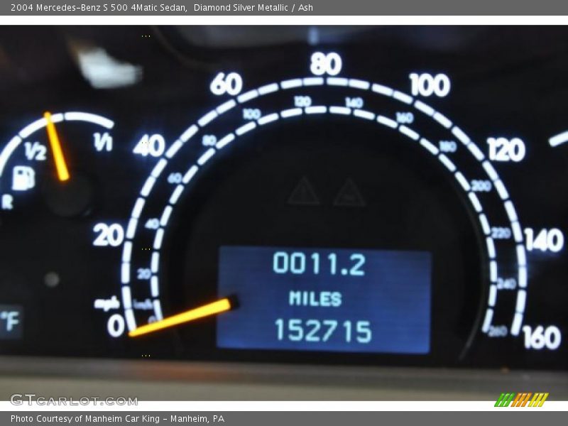 Diamond Silver Metallic / Ash 2004 Mercedes-Benz S 500 4Matic Sedan