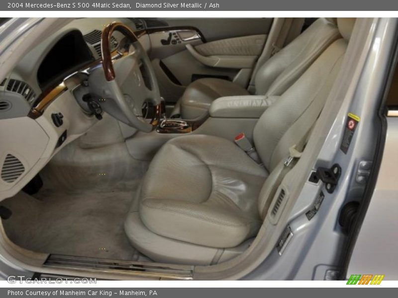 Diamond Silver Metallic / Ash 2004 Mercedes-Benz S 500 4Matic Sedan