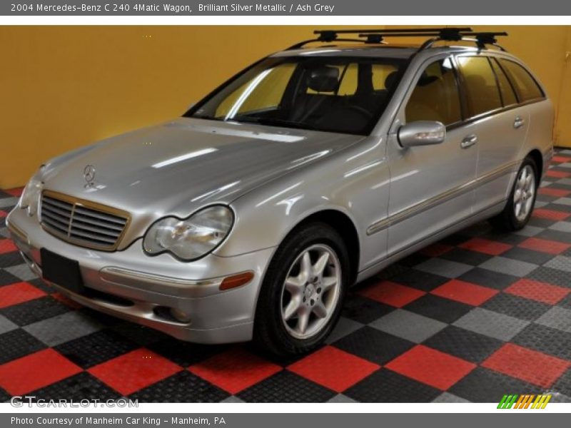 Brilliant Silver Metallic / Ash Grey 2004 Mercedes-Benz C 240 4Matic Wagon