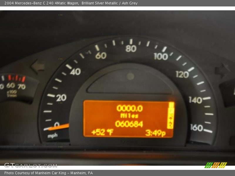 Brilliant Silver Metallic / Ash Grey 2004 Mercedes-Benz C 240 4Matic Wagon