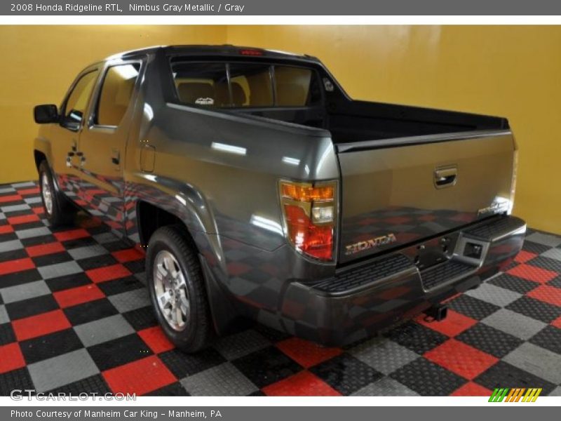 Nimbus Gray Metallic / Gray 2008 Honda Ridgeline RTL