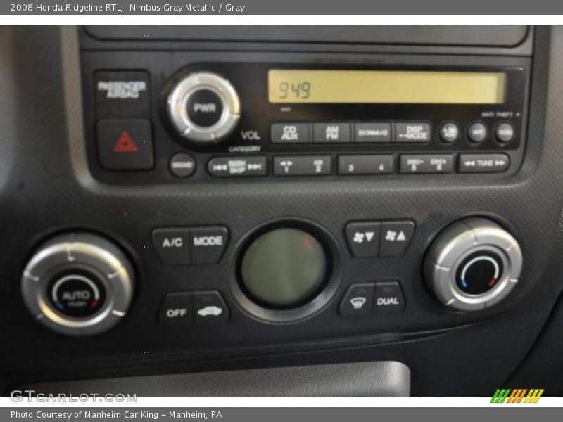 Nimbus Gray Metallic / Gray 2008 Honda Ridgeline RTL