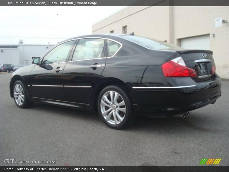 Black Obsidian / Wheat Beige 2009 Infiniti M 45 Sedan
