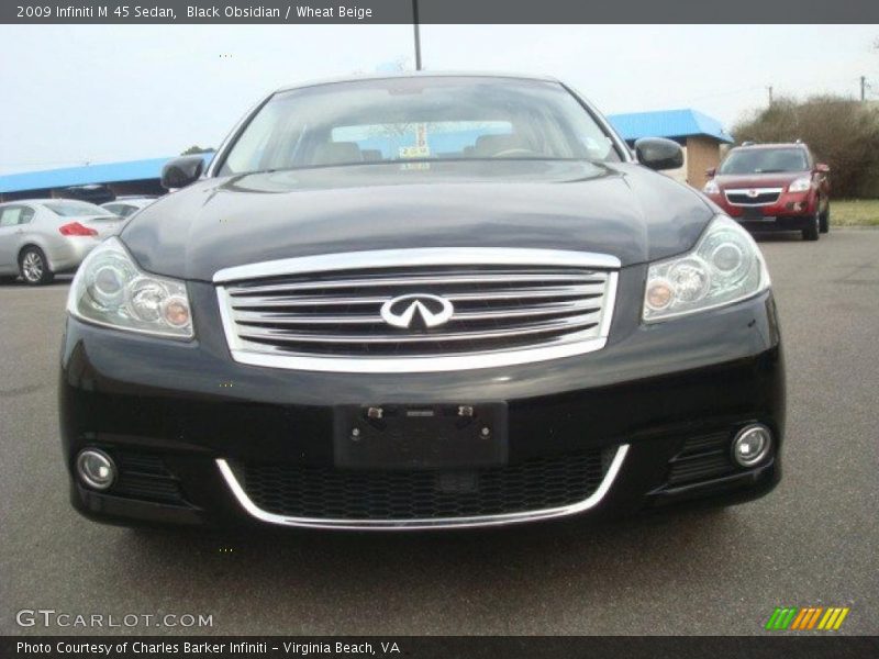 Black Obsidian / Wheat Beige 2009 Infiniti M 45 Sedan