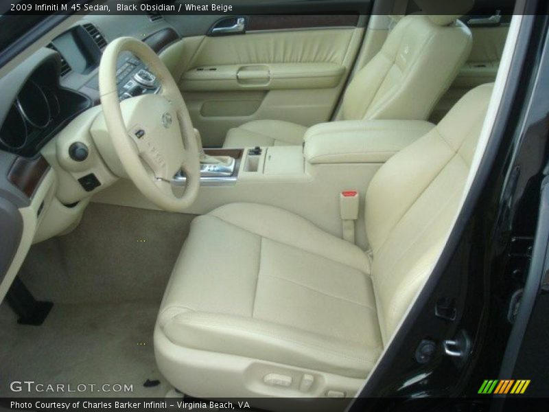 Black Obsidian / Wheat Beige 2009 Infiniti M 45 Sedan