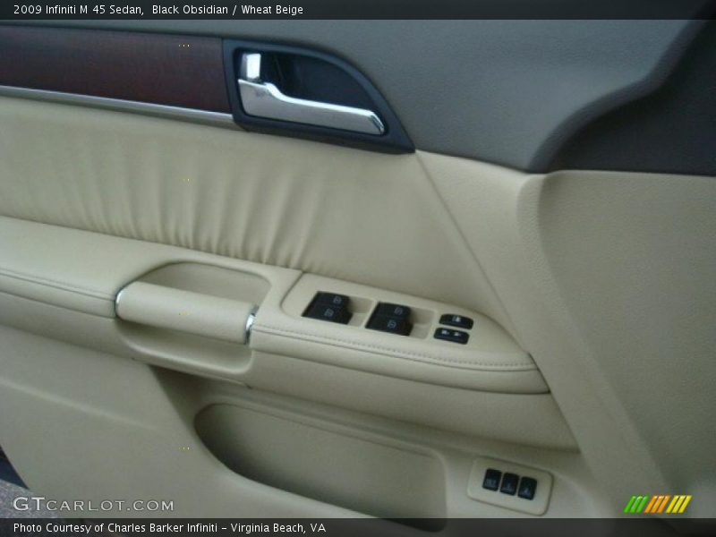 Black Obsidian / Wheat Beige 2009 Infiniti M 45 Sedan