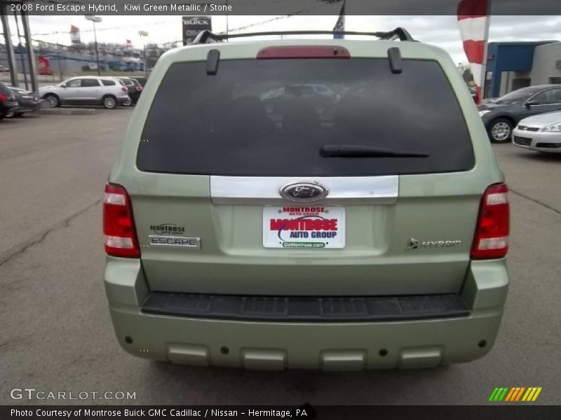 Kiwi Green Metallic / Stone 2008 Ford Escape Hybrid