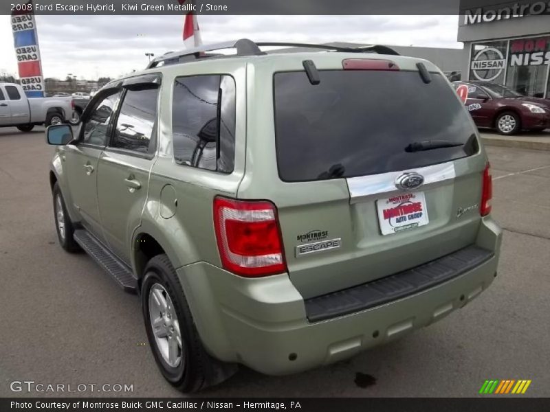 Kiwi Green Metallic / Stone 2008 Ford Escape Hybrid