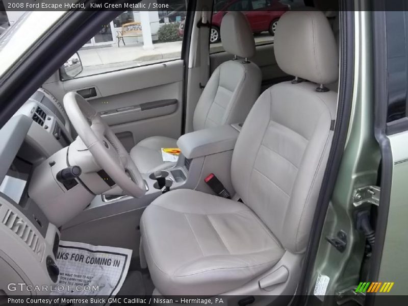 Kiwi Green Metallic / Stone 2008 Ford Escape Hybrid