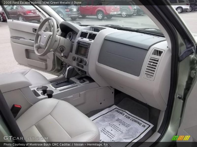 Kiwi Green Metallic / Stone 2008 Ford Escape Hybrid