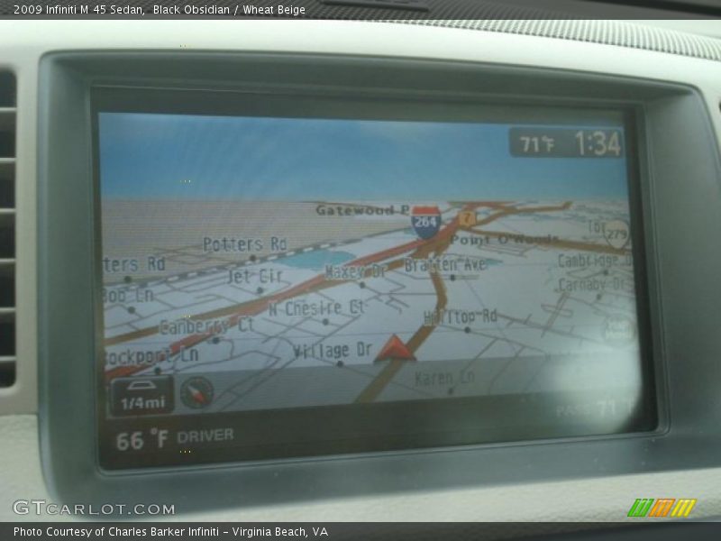 Black Obsidian / Wheat Beige 2009 Infiniti M 45 Sedan