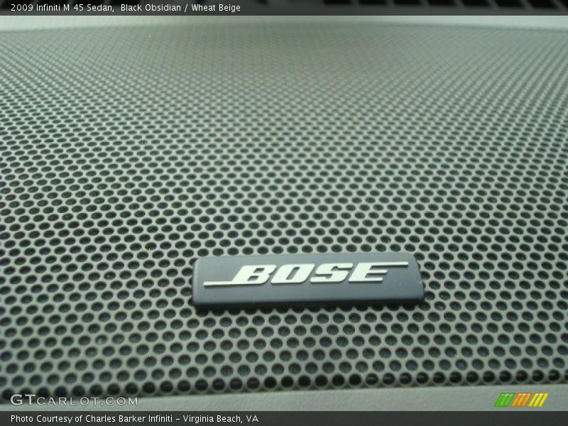 Black Obsidian / Wheat Beige 2009 Infiniti M 45 Sedan