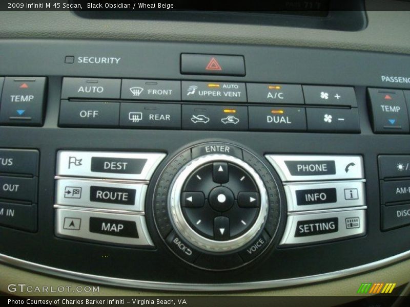Controls of 2009 M 45 Sedan